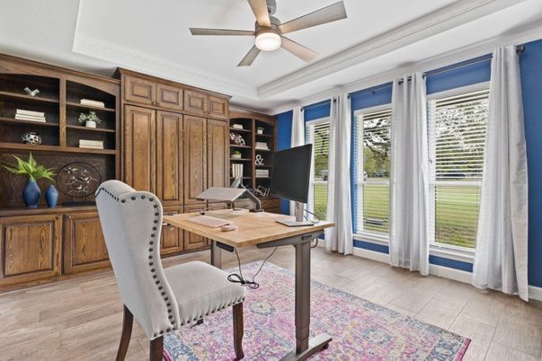 Home Office, Interior, Wood Texture Flooring