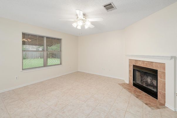 Empty room, Fireplace, Interior
