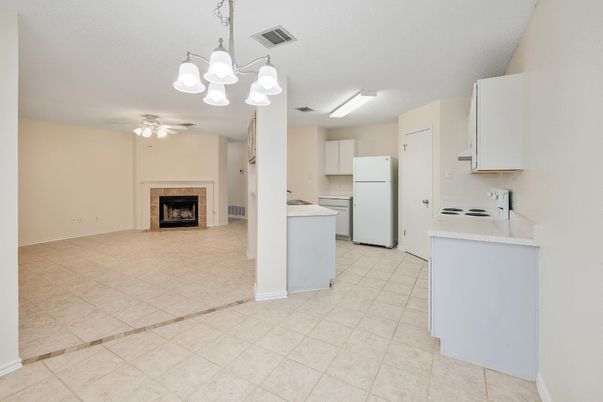 Fireplace, Interior, Kitchen