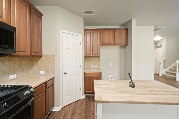 Interior, Kitchen, Wood Texture Flooring