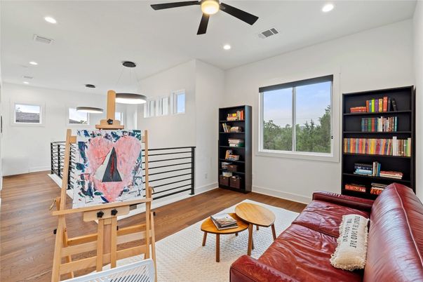 Interior, Pendant Lights, Recessed Lighting, Wood Texture Flooring
