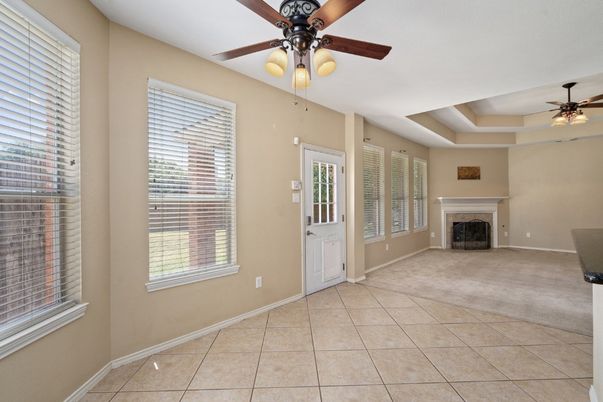 Empty room, Fireplace, Interior