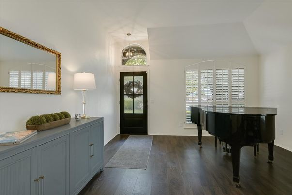 Interior, Pendant Lights, Piano, Wood Texture Flooring