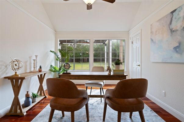 Home Office, Interior, Wood Texture Flooring