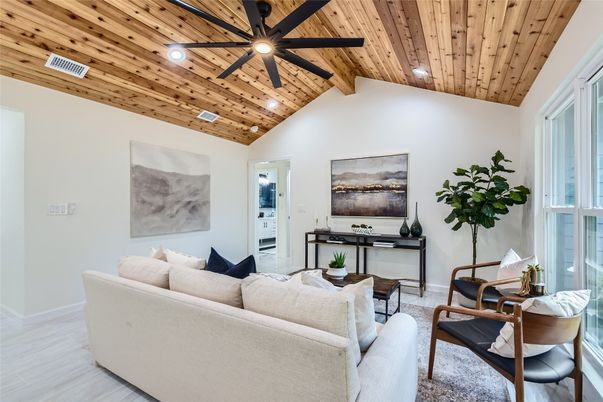 Interior, Living room, Recessed Lighting, Wooden Beams, Wooden Ceilings, Wood Texture Flooring
