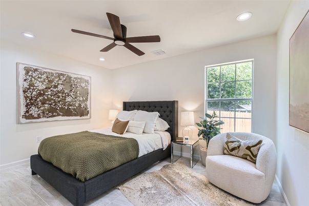 Bedroom, Interior, Recessed Lighting