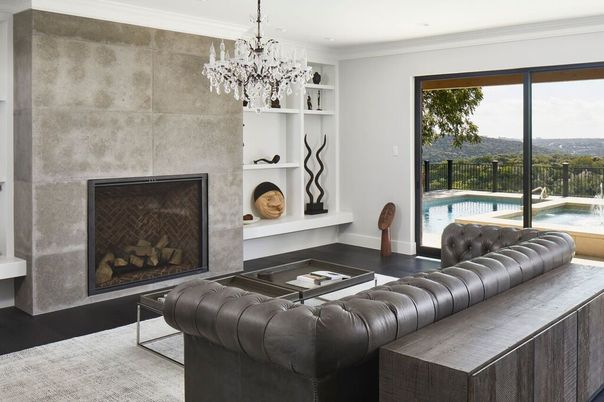 Chandelier, Fireplace, Interior, Recessed Lighting
