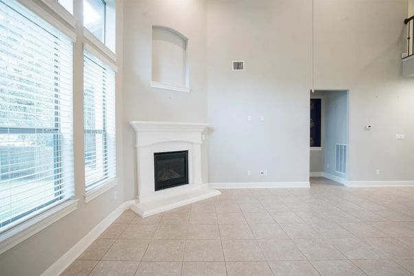 Empty room, Fireplace, Interior