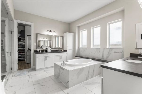 Bathroom, Dual Sink Vanities, Interior, Marble