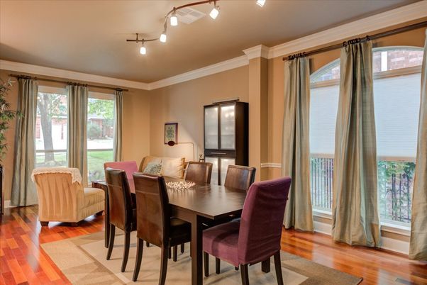 Dining room, Interior, Wood Texture Flooring