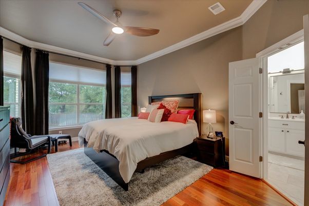 Bedroom, Interior, Wood Texture Flooring