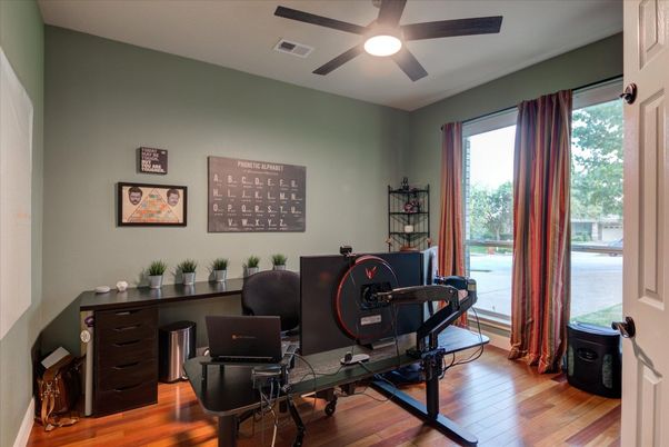 Home Office, Interior, Wood Texture Flooring