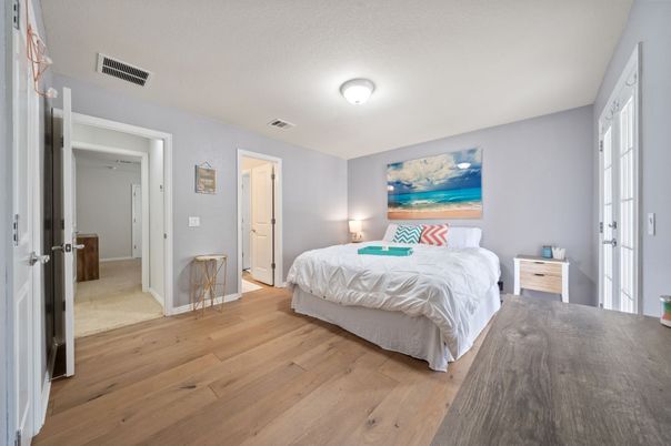 Bedroom, Interior, Wood Texture Flooring