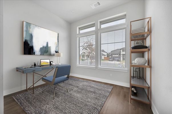 Home Office, Interior, Wood Texture Flooring
