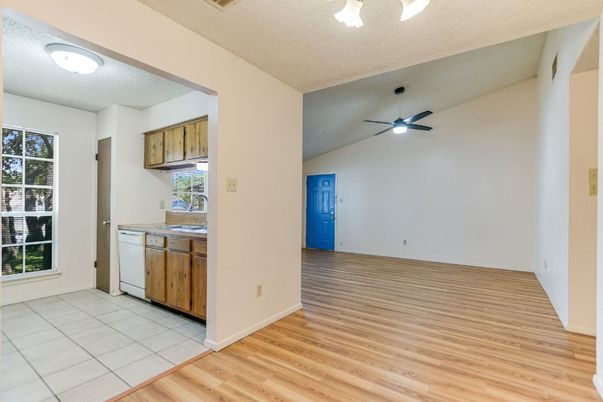 Empty room, Interior, Kitchen, Wood Texture Flooring