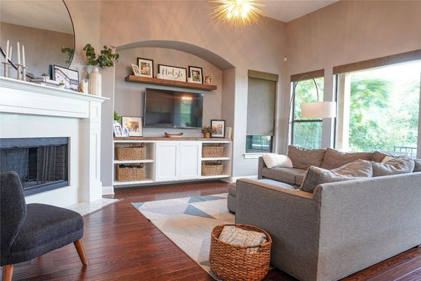Fireplace, Interior, Living room, Wood Texture Flooring