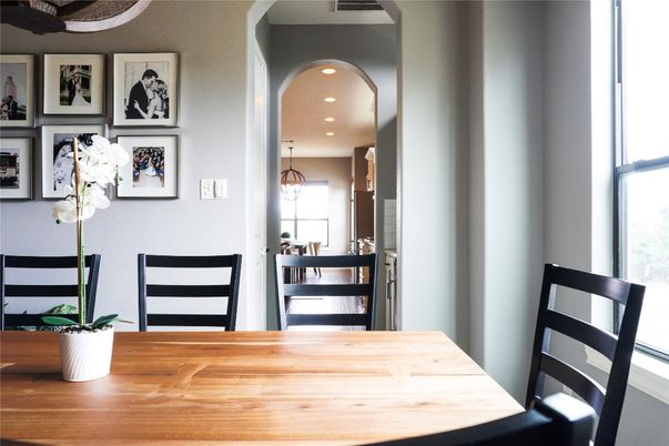 Dining room, Interior, Recessed Lighting