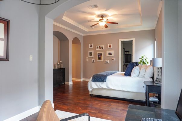 Bedroom, Interior, Wood Texture Flooring