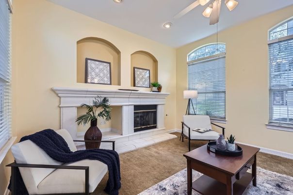 Fireplace, Interior, Recessed Lighting