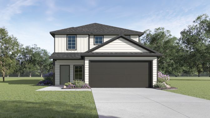Attached, Exterior, Facade, Split Level
