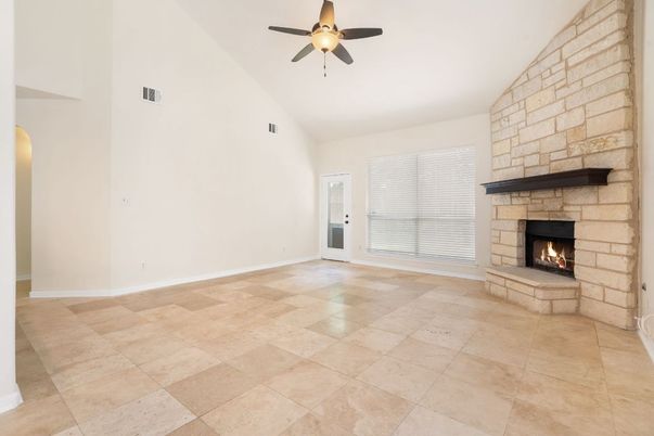 Empty room, Fireplace, Interior