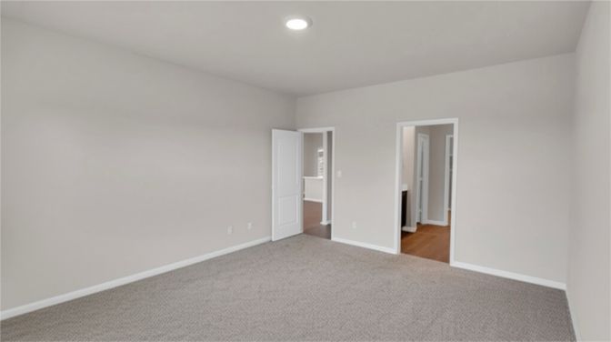Empty room, Interior, Recessed Lighting
