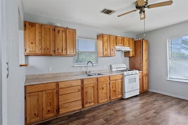 Interior, Kitchen, Wood Texture Flooring