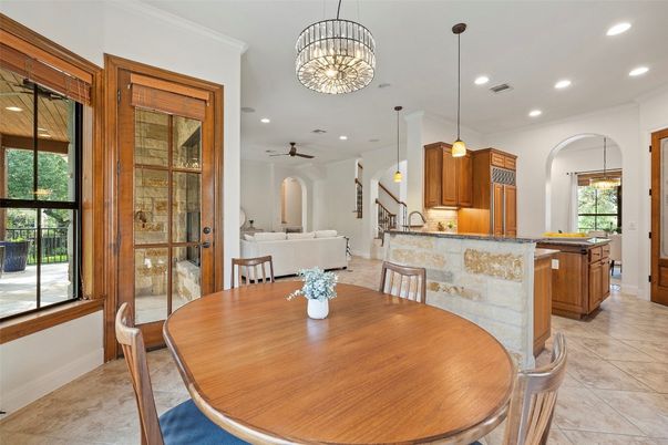 Dining room, Interior, Kitchen, Living room, Pendant Lights, Recessed Lighting