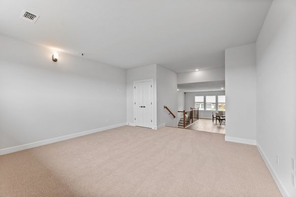 Dining room, Empty room, Interior, Recessed Lighting