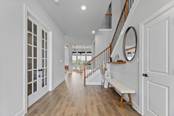 Interior, Recessed Lighting, Wood Texture Flooring
