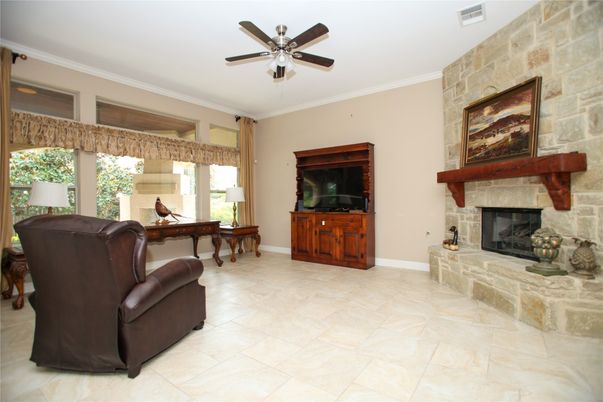 Fireplace, Interior, Stone Walls