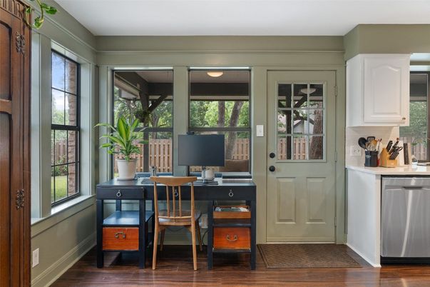 Home Office, Interior, Wood Texture Flooring
