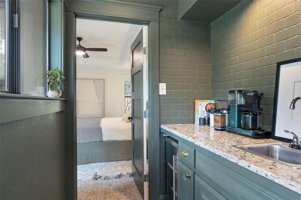 Interior, Kitchen, Stone Walls