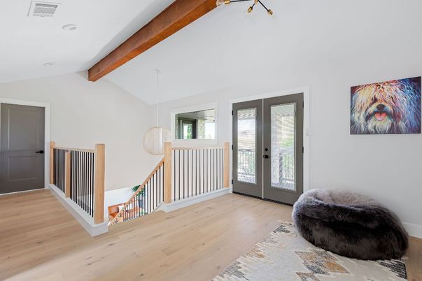 Interior, Pendant Lights, Wooden Beams, Wood Texture Flooring