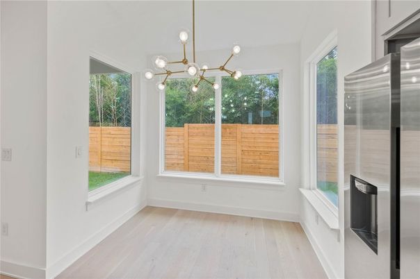 Interior, Pendant Lights, Stainless Steel Appliances, Wood Texture Flooring