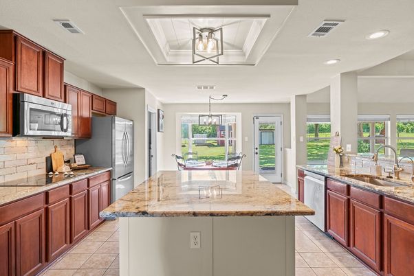 Interior, Kitchen, Pendant Lights, Recessed Lighting
