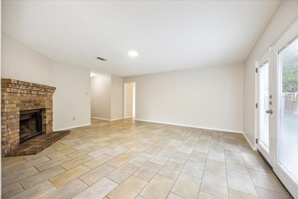Empty room, Fireplace, Interior, Recessed Lighting