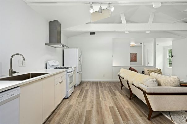 Interior, Kitchen, Living room, Wood Texture Flooring