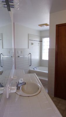 Bathroom, Dual Sink Vanities, Interior, Tile Countertops