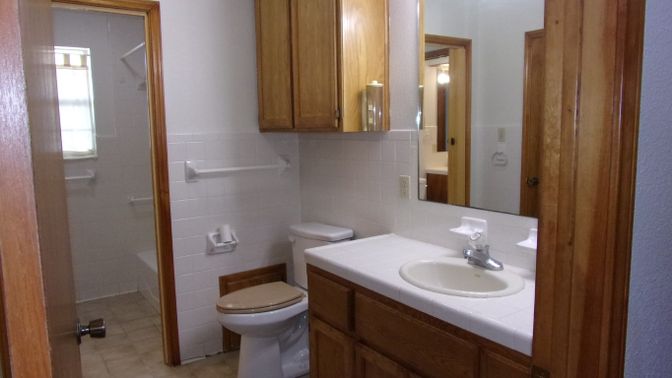 Bathroom, Glass Shower, Interior, Tile Countertops
