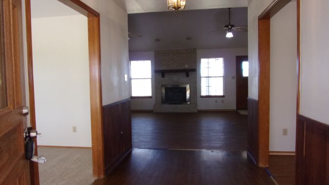 Empty room, Fireplace, Interior, Wood Texture Flooring