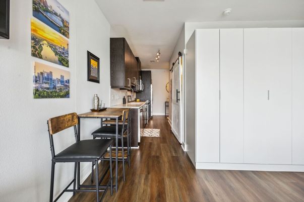 Interior, Kitchen, Wood Texture Flooring