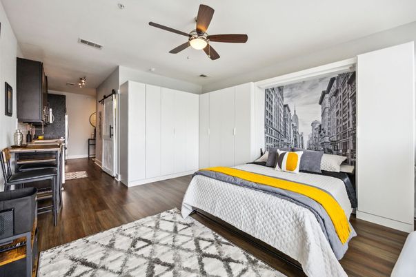 Bedroom, Interior, Wood Texture Flooring