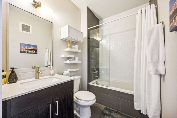 Bathroom, Glass Shower, Interior