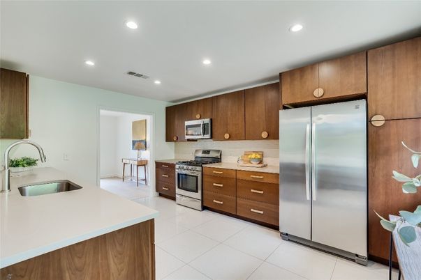 Interior, Kitchen, Recessed Lighting, Stainless Steel Appliances