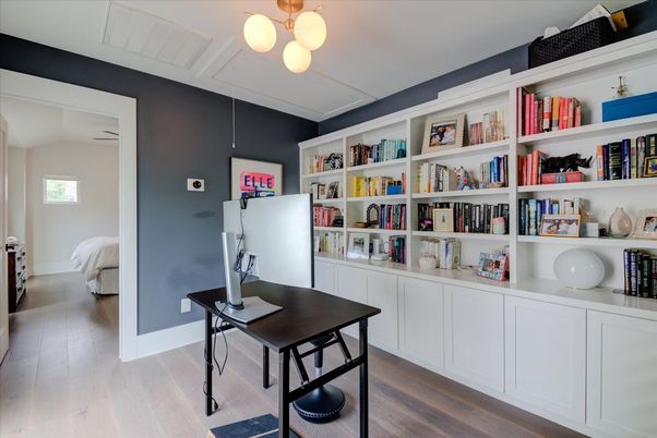 Home Office, Interior, Wood Texture Flooring