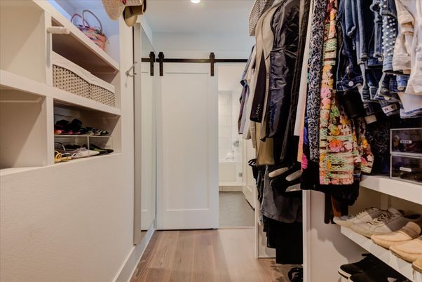 Interior, Recessed Lighting, Walk-in Closets, Wood Texture Flooring