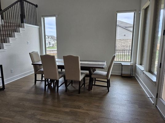 Dining room, Interior, Wood Texture Flooring