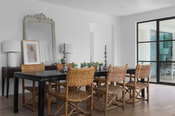 Dining room, Interior, Wood Texture Flooring