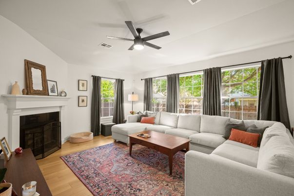 Fireplace, Interior, Living room, Wood Texture Flooring